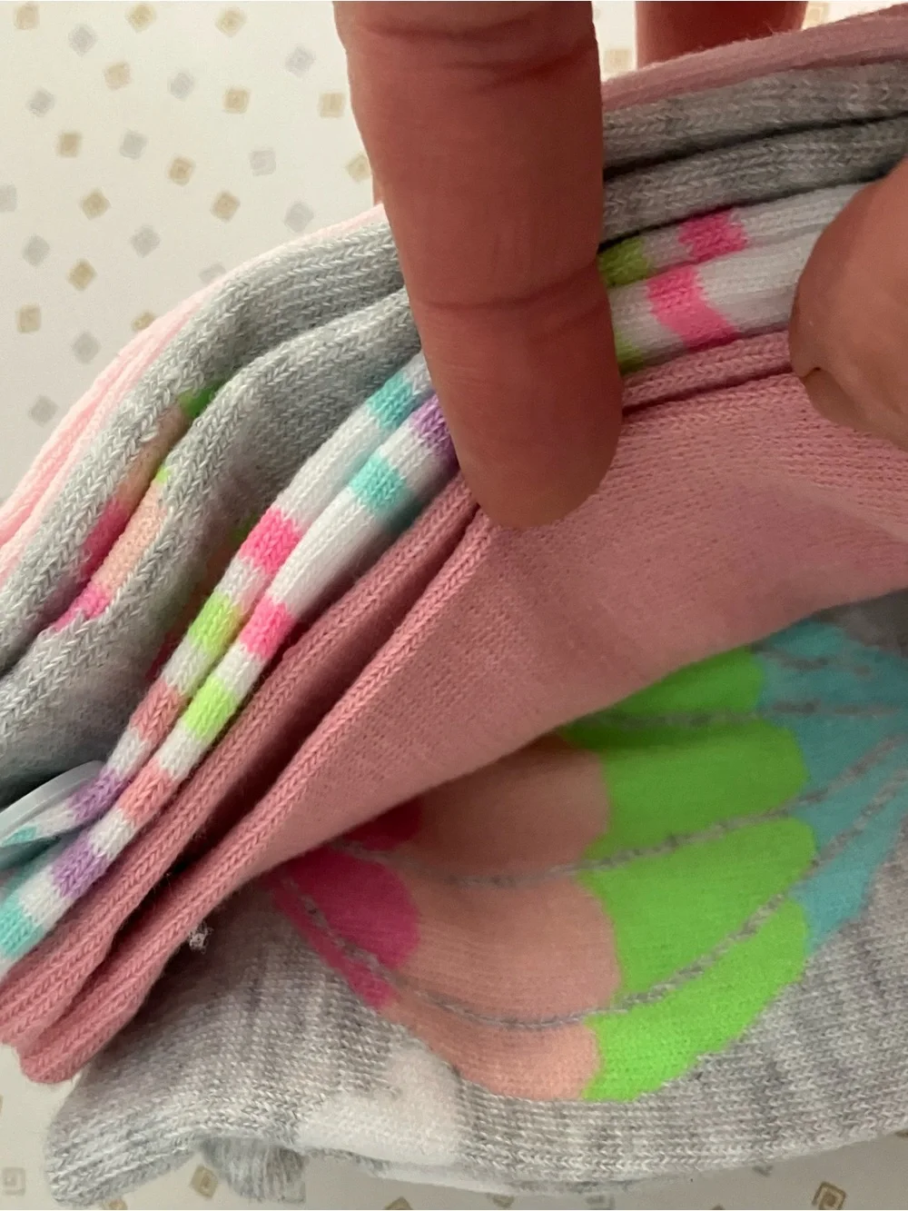 Pickle and Dot Pastel  Ankle Socks - 5 Pack NWT cute!
